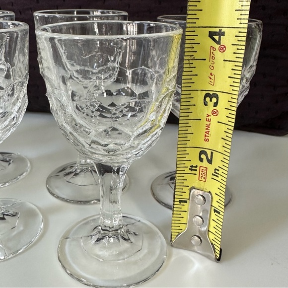 Antique EAPG Honeycomb Cordials- Seven - Picture 4 of 8